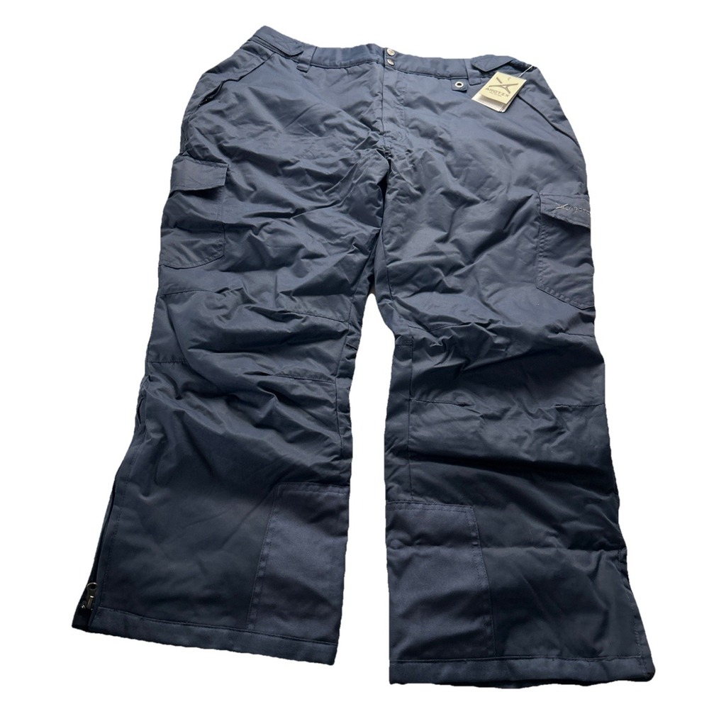 Arctix Mens Short Snow Sport Cargo Pants XXL 44x30 Navy Ski Snowboard